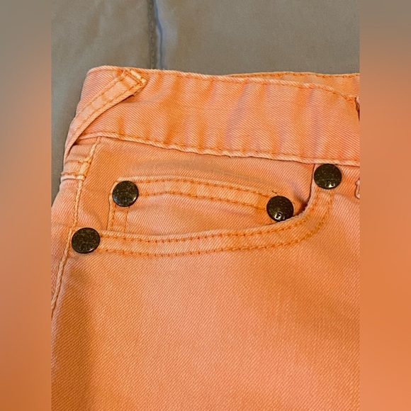 Free People Millennium Peach Pink Skinny Denim Jeans Women's Size 27 - Picture 3 of 9